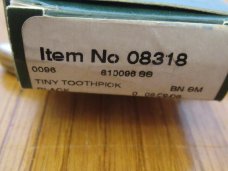 Case XX 2006 SFO Black Tiny Texas Toothpick Scrolled Bolsters Arrowhead Shield  Pattern # 610096 SS