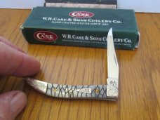 Case XX 2006 SFO Black Tiny Texas Toothpick Scrolled Bolsters Arrowhead Shield  Pattern # 610096 SS