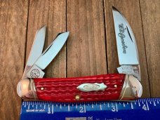 Case Classic Wharncliffe Split Backspring Whittler Red Corn Cob Jigged Bone 6355 1992