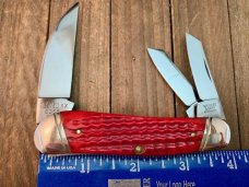 Case Classic Wharncliffe Split Backspring Whittler Red Corn Cob Jigged Bone 6355 1992