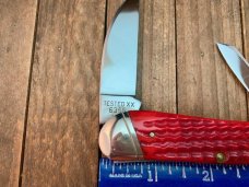 Case Classic Wharncliffe Split Backspring Whittler Red Corn Cob Jigged Bone 6355 1992