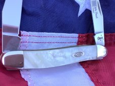 Case xx 2007 Premier Edition Muskrat Knife (Muskrat SS) w/ White Pearl Corelon Handles