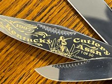 Fight'n Rooster Ltd Ed 1997 Kentucky Cutlery Assoc 3-Blade Trapper Knife w/MOP Scales SN#10 Germany