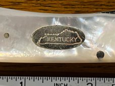 Fight'n Rooster Ltd Ed 1997 Kentucky Cutlery Assoc 3-Blade Trapper Knife w/MOP Scales SN#10 Germany
