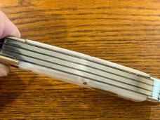 Fight'n Rooster Ltd Ed 1997 Kentucky Cutlery Assoc 3-Blade Trapper Knife w/MOP Scales SN#10 Germany
