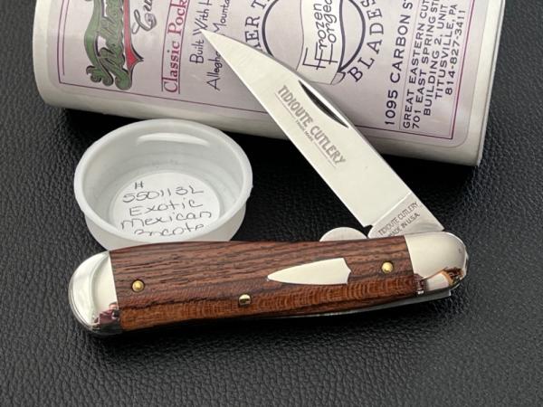 Great Eastern Cutlery 55 Hound Tooth in Bocote Wood 1 of 39 GEC 550113 NIT