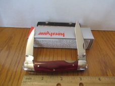 Kershaw Red Stamina Wood Double Cross Discontinued Model 4380 
