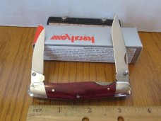 Kershaw Red Stamina Wood Double Cross Discontinued Model 4380 