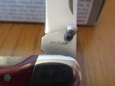 Kershaw Red Stamina Wood Double Cross Discontinued Model 4380 