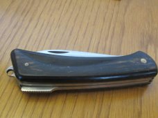 Precise Blackhawk  African Blackwood Handle Lock Back  Utility 