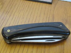 Precise Blackhawk  African Blackwood Handle Lock Back  Utility 