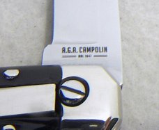 NEW 2022 AGA CAMPOLIN BARON 8" AUTOMATIC BRAZILIAN HORN CAMPOLIN, ITALY W/BOX & LEATHER POUCH