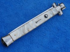New 13" Italian Style "Mafia Godfather" Stiletto Pearl handles 