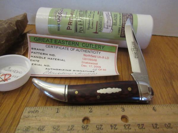 Great Eastern Snakewood Texas Toothpick Pattern # 128109 SAB Great Eastern Snakewood Texas Toothpick Pattern # 128109 SAB