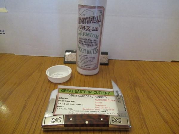 Great Eastern Northfield UN-X-LD Snakewood Deluxe 2 Blade Congress  1 of 30 made Pattern # 610211