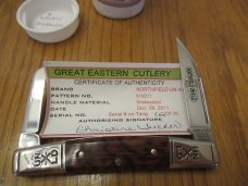 Great Eastern Northfield UN-X-LD Snakewood Deluxe 2 Blade Congress  1 of 30 made Pattern # 610211
