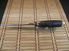 SCHRADE U.S.A. 498 "GOLD RUSH" 49'ER VINTAGE OLDER HIGH CARBON STEEL FIXED BLADE USED HUNTING KNIFE 