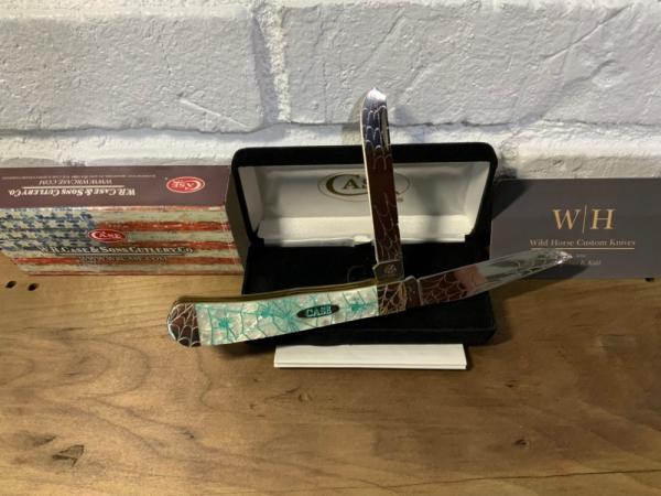 Case XX 9254 Wild Horse Copper & Aqua Woodland Widow 2018 Trapper