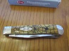 Case XX Wild Horse Customs Antique Bone Woodland Widow Trapper 1 of 25 
