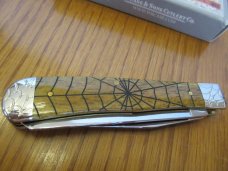 Case XX Wild Horse Customs Antique Bone Woodland Widow Trapper 1 of 25 
