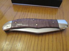 Queen Cutlery Titusville Pa. Birds Eye Maple Folding Hunter Pattern # 39BEM
