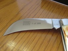 Queen Joe Pardue Stag Handle Hawk Bill Pattern # 2C   D-2 Steel