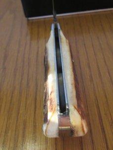 Queen Joe Pardue Stag Handle Hawk Bill Pattern # 2C   D-2 Steel