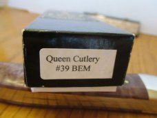Queen Cutlery Titusville Pa. Birds Eye Maple Folding Hunter Pattern # 39BEM