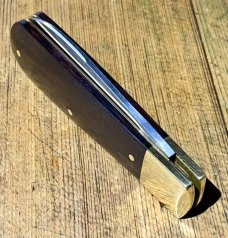 Michael May Classic Sheffield Barlow with a Wharncliffe Blade and Ebony scales