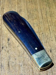 Michael May Classic Sheffield Barlow with a Wharncliffe Blade and Ebony scales
