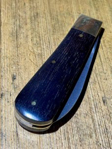 Michael May Classic Sheffield Barlow with a Wharncliffe Blade and Ebony scales