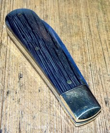 Michael May Classic Sheffield Barlow with a Wharncliffe Blade and Bog Oak scales