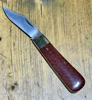 Michael May Classic Sheffield Barlow with Clip Point Blade and Ebony scales