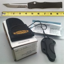 Microtech HALO III  w/ serrated blade, vintage collector-grade knife, New In Box, flawless, c.2000
