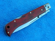  9"  Roma style Swinguard switchblade knife Wood handles 