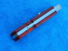  9"  Roma style Swinguard switchblade knife Wood handles 