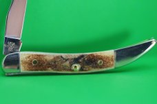 CASE KNIVES SMALL TEXAS TOOTHPICK - LONG CLIP BLADE / TRU-SHARP STAINLESS STEEL / GENUINE STAG 51096