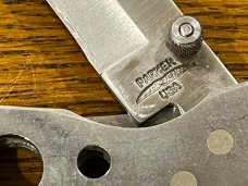 Parker USA Spear Point Single-Blade Stainless Steel Knife w/Thumb Assist