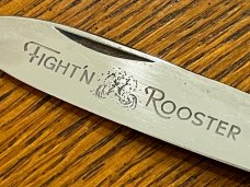 Fight'n Rooster Frank Buster Ltd Ed Single-Blade Gunstock Knife w/Celluloid Scales SN#037 Germany