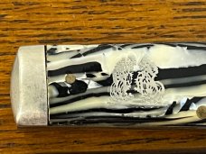 Fight'n Rooster Frank Buster Ltd Ed Single-Blade Gunstock Knife w/Celluloid Scales SN#037 Germany