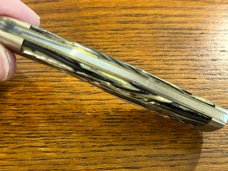 Fight'n Rooster Frank Buster Ltd Ed Single-Blade Gunstock Knife w/Celluloid Scales SN#037 Germany