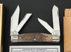 Fightin Bull Wendell Carson Congress in Mammoth Bark Ivory / Schatt & Morgan made in the USA NIB