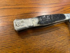 Parker Cut. Co. EK/JK-14D S. C. Wragg Sheaf Island Replica Folding Bowie w/Damascus Blade SN#17/100