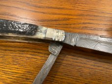 Parker Cut. Co. EK/JK-14D S. C. Wragg Sheaf Island Replica Folding Bowie w/Damascus Blade SN#17/100