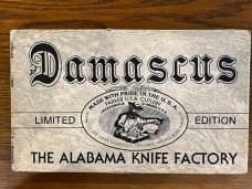 Parker-Edwards 14231D Folding Pocket Knife w/Damascus Blade & Smooth Bone Scales