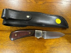 02 Parker-Edwards Spear Point Hunting Knife w/Stainless Steel Blade & Pakkawood Scales A018S  