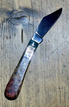 Taylor's Eye Witness Premium Barlow Clip with beautiful Amboyna Burl Scales and Back Spring filing