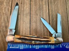 Case Classic Split Backspring Fiddleback Whittler India Stag 1994