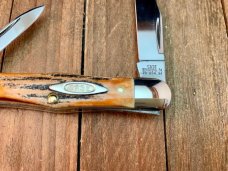Case Classic Split Backspring Fiddleback Whittler India Stag 1994