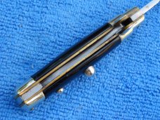 5-1/2" Black Shell wrap Coricama Picklock Stiletto knife-super rare stamp